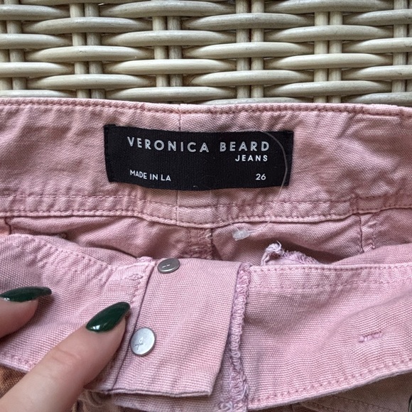 Veronica Beard Rinley High Rise Cropped Straight Leg Jeans - Picture 7 of 10